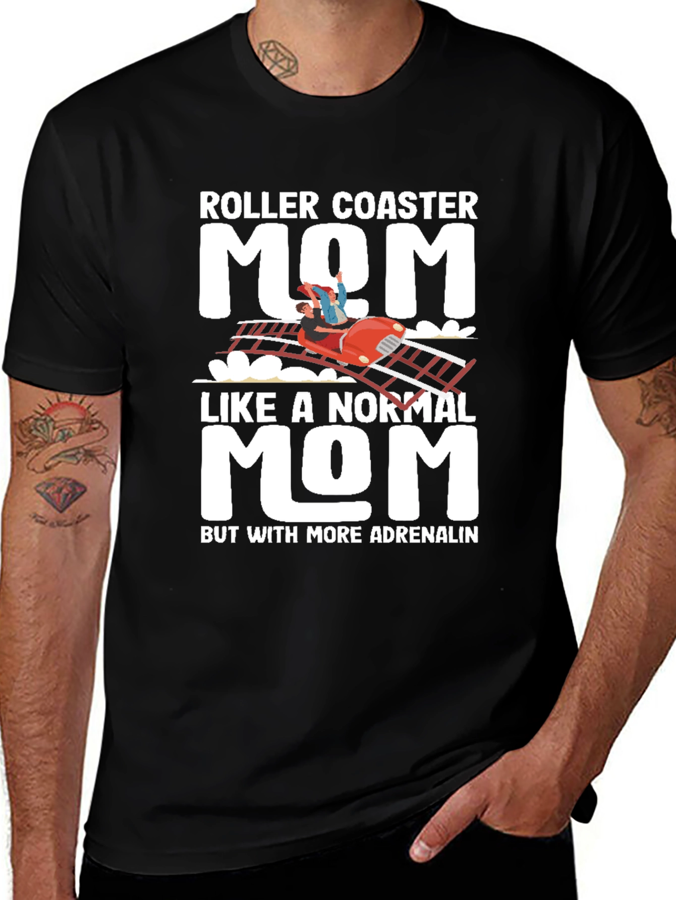 Roller Coaster Mom T-Shirt - Adrenaline Lover