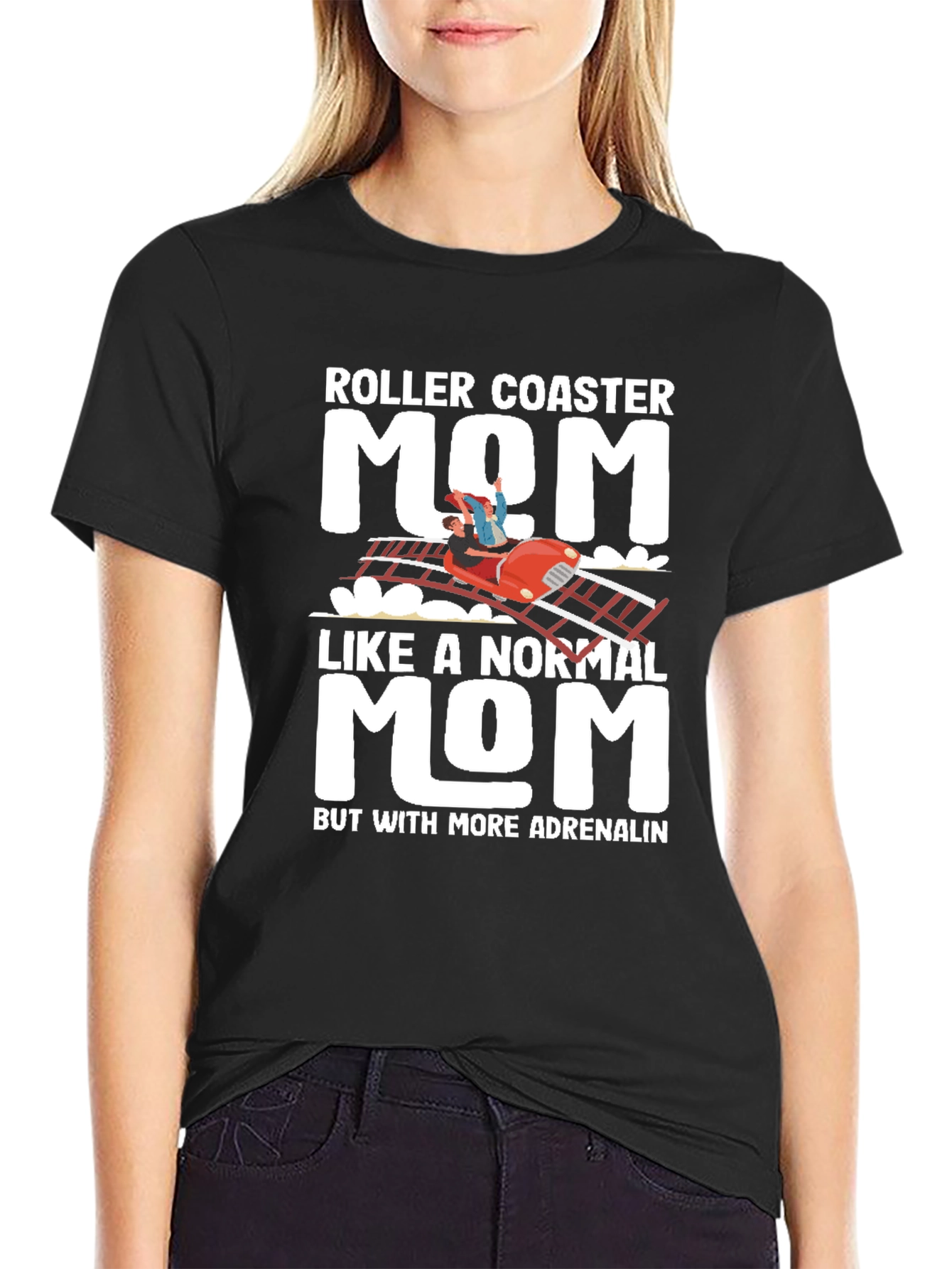 Roller Coaster Mom T-Shirt - Adrenaline Lover
