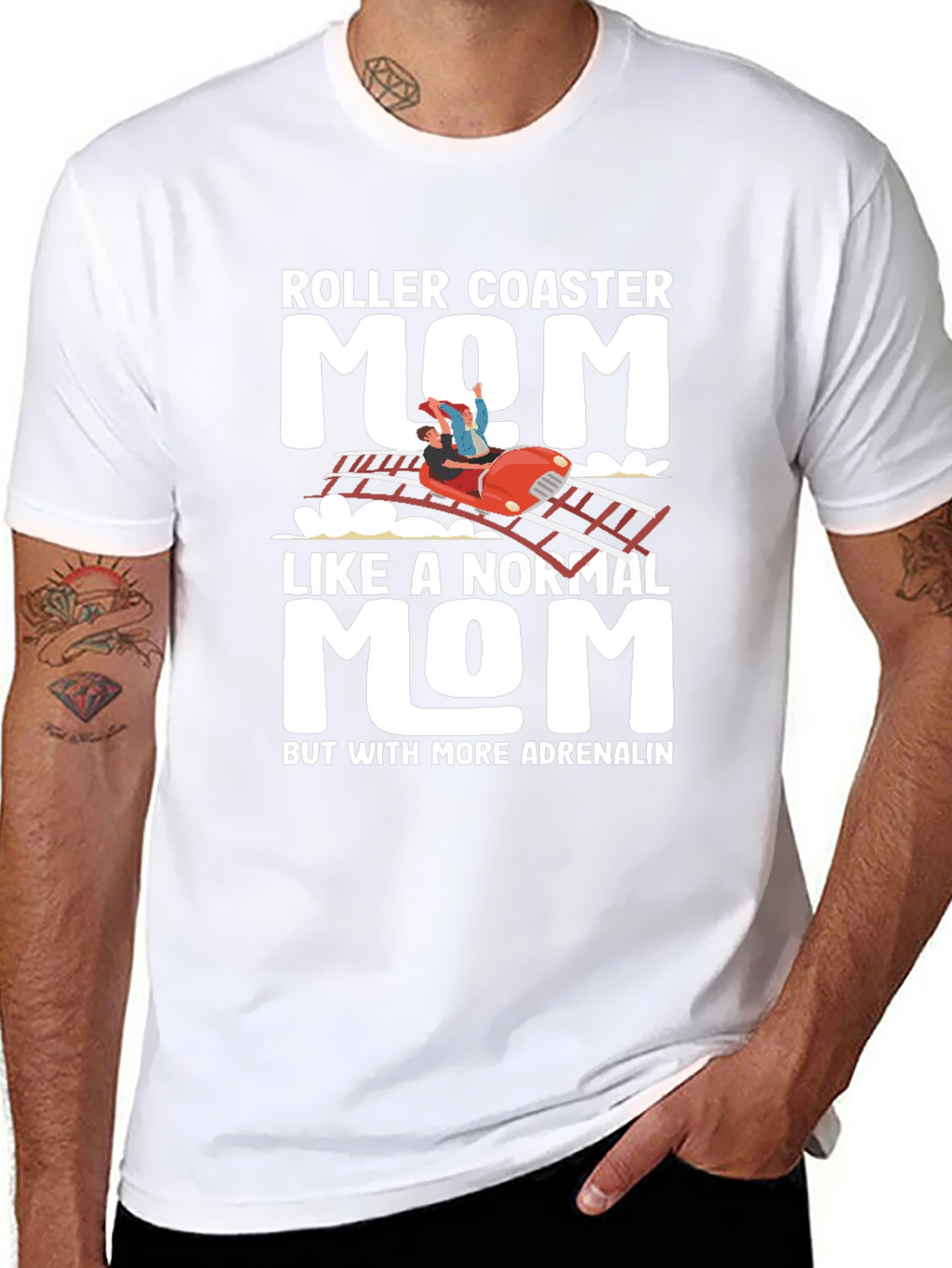 Roller Coaster Mom T-Shirt - Adrenaline Lover