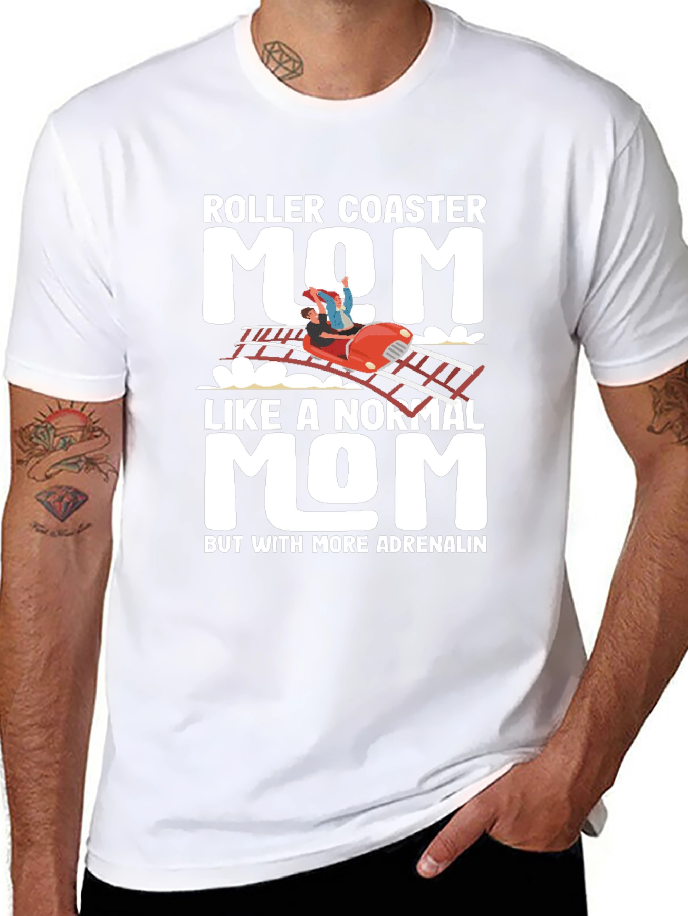 Roller Coaster Mom T-Shirt - Adrenaline Lover