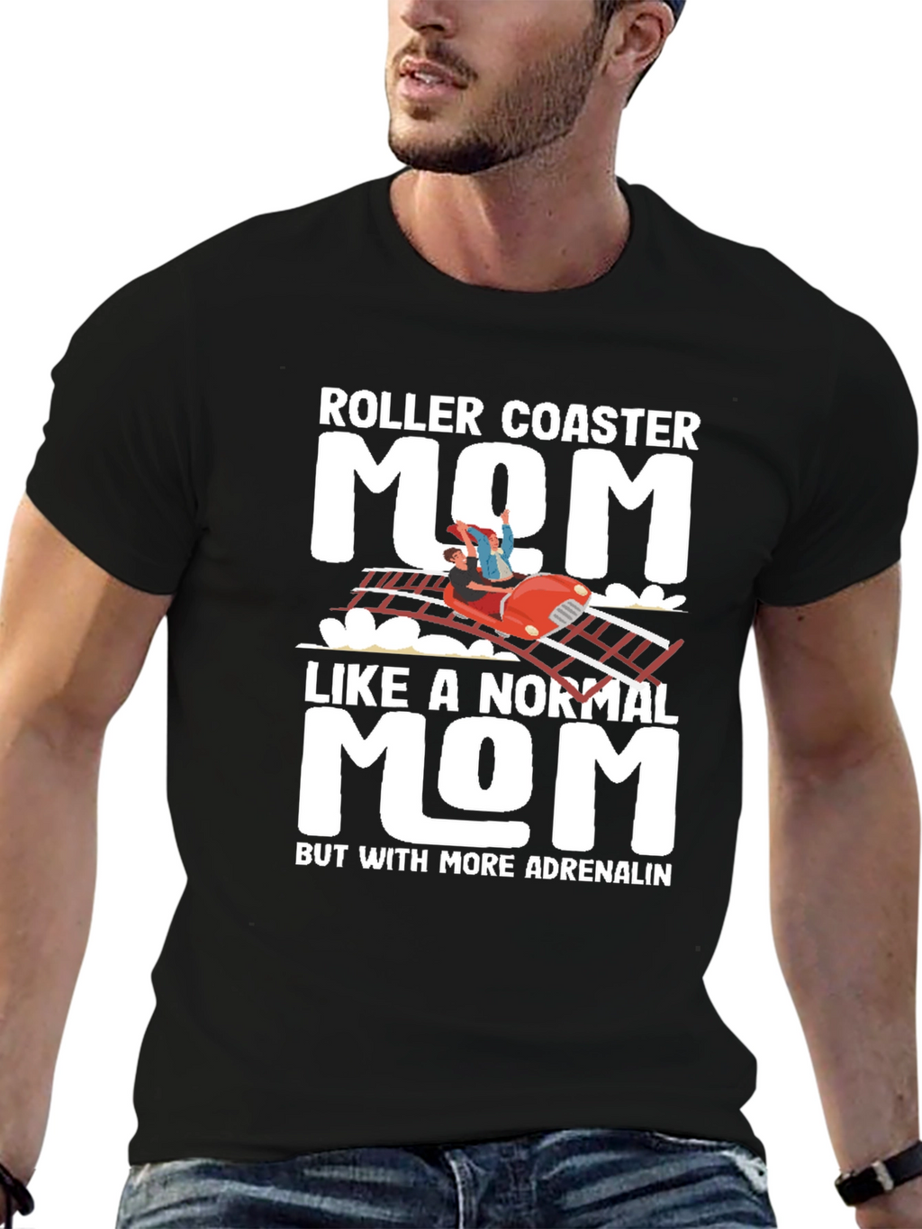 Roller Coaster Mom T-Shirt - Adrenaline Lover