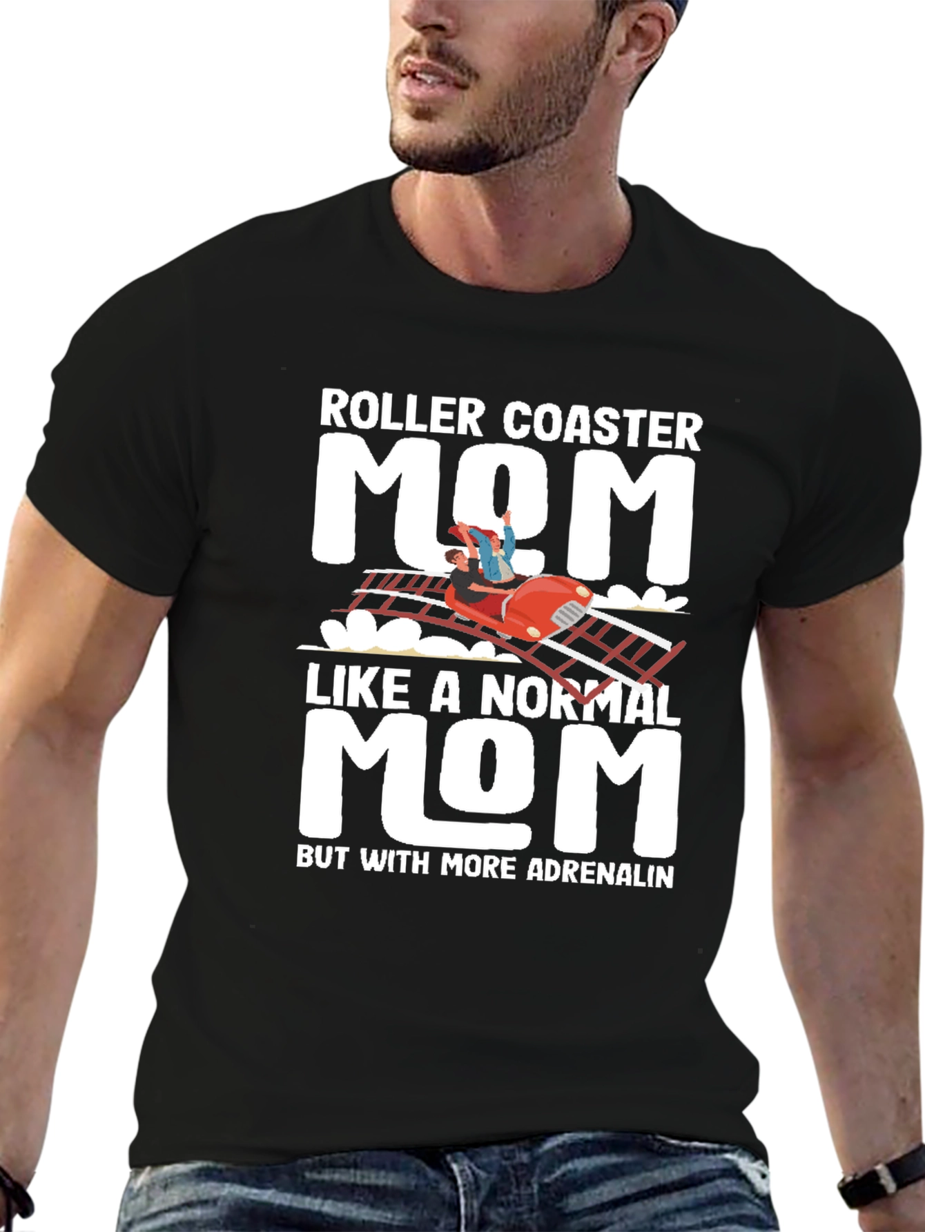 Roller Coaster Mom T-Shirt - Adrenaline Lover