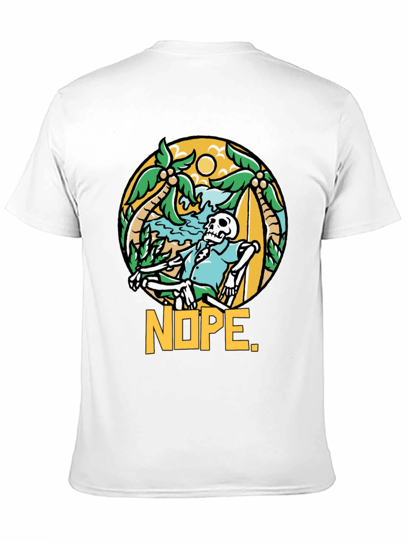 Relaxed Skeleton NOPE Graphic Tee