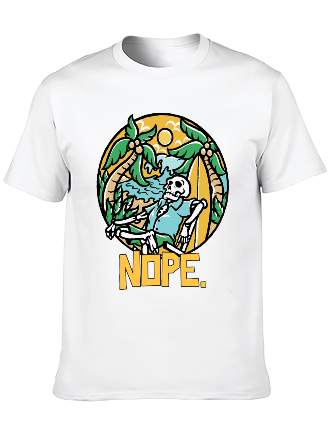 Relaxed Skeleton NOPE Graphic Tee