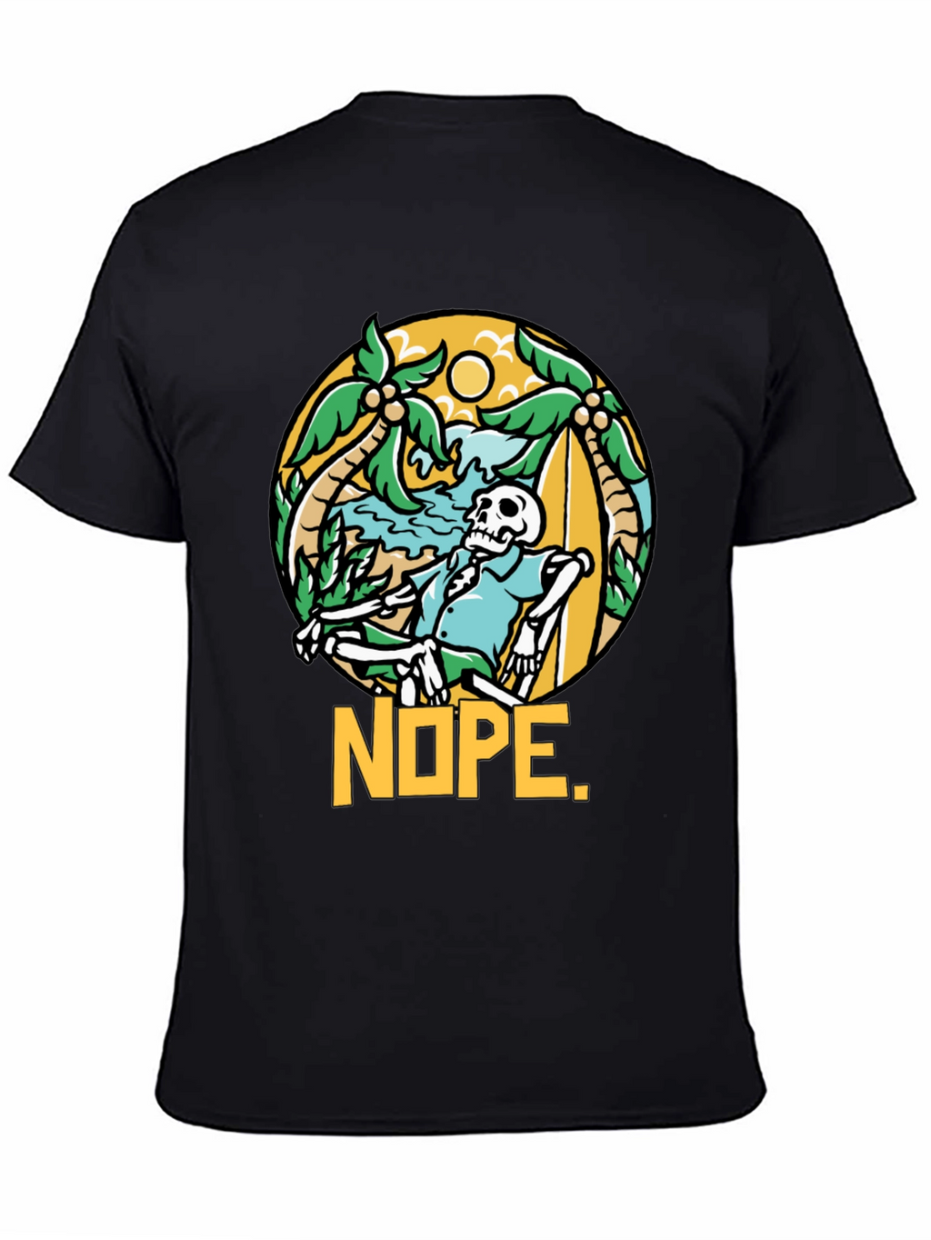 Relaxed Skeleton NOPE Graphic Tee