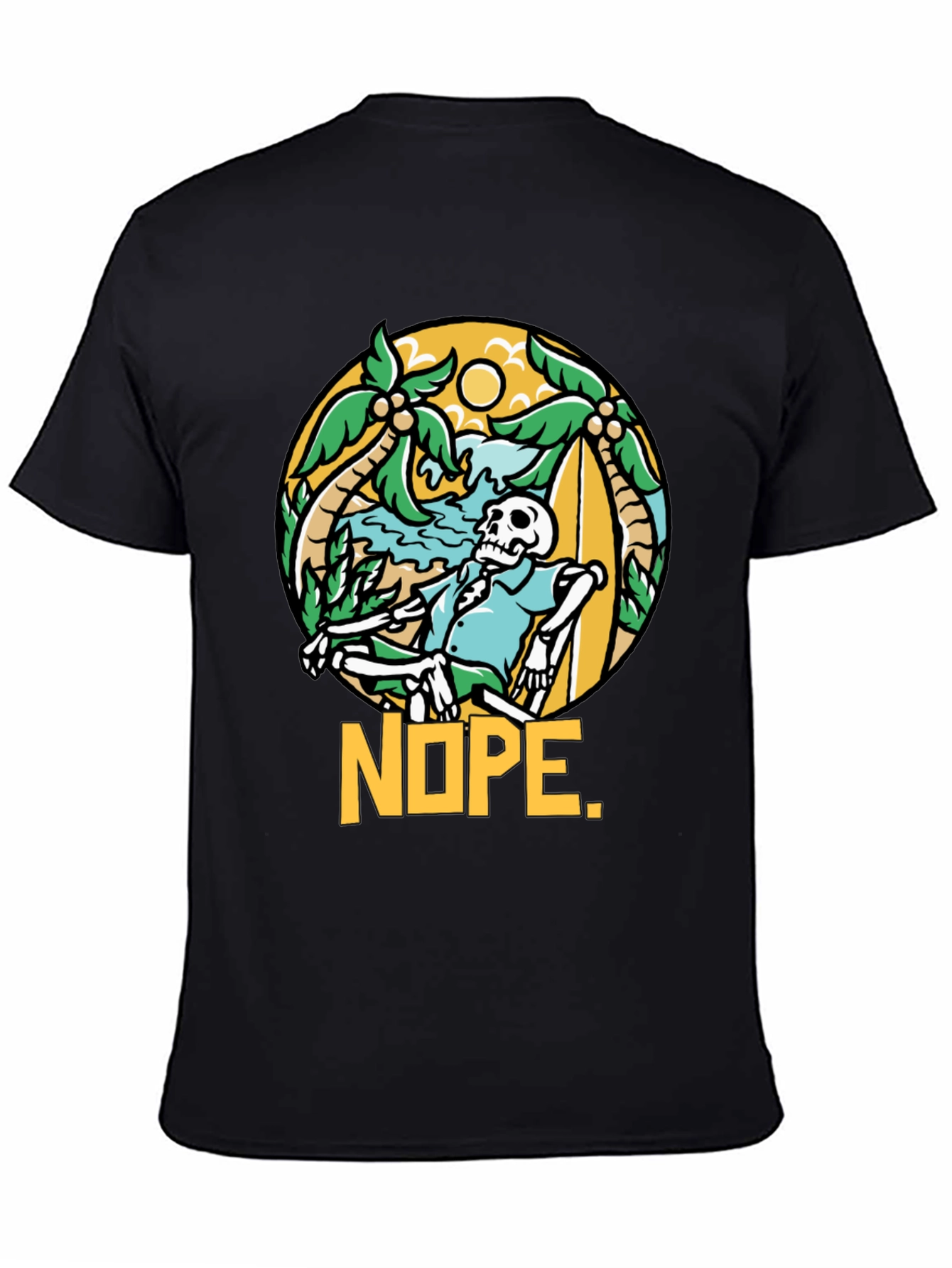 Relaxed Skeleton NOPE Graphic Tee