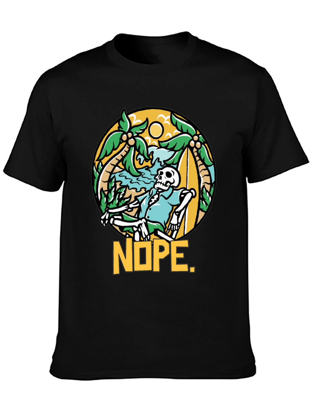 Relaxed Skeleton NOPE Graphic Tee