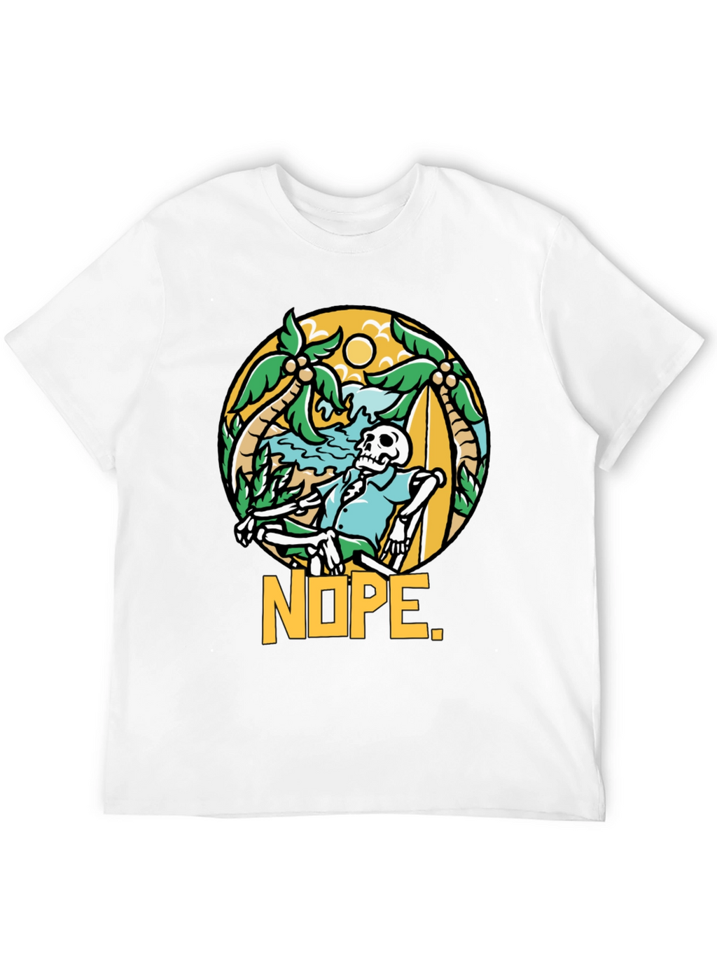 Relaxed Skeleton NOPE Graphic Tee