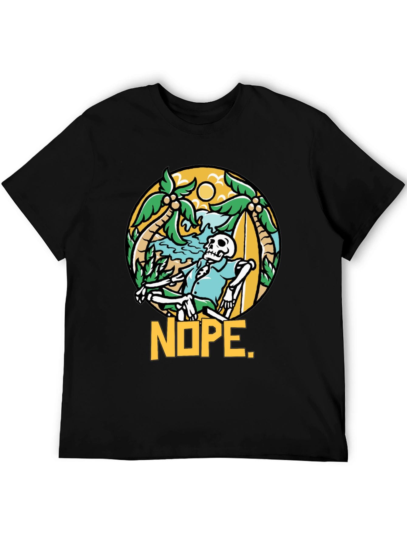 Relaxed Skeleton NOPE Graphic Tee