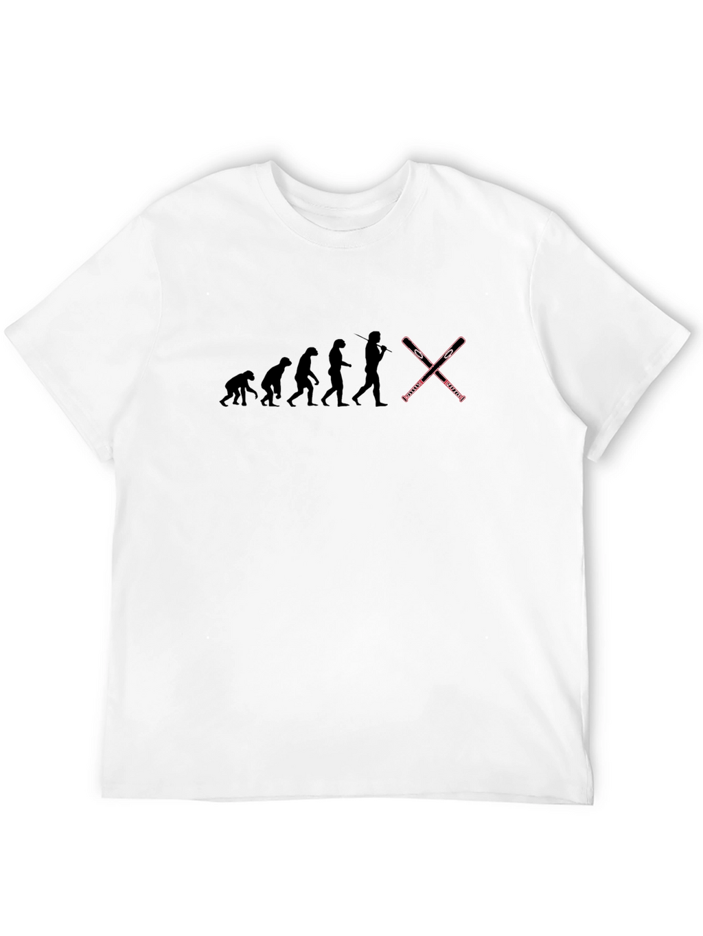 Evolution of Skiing Graphic Tee
