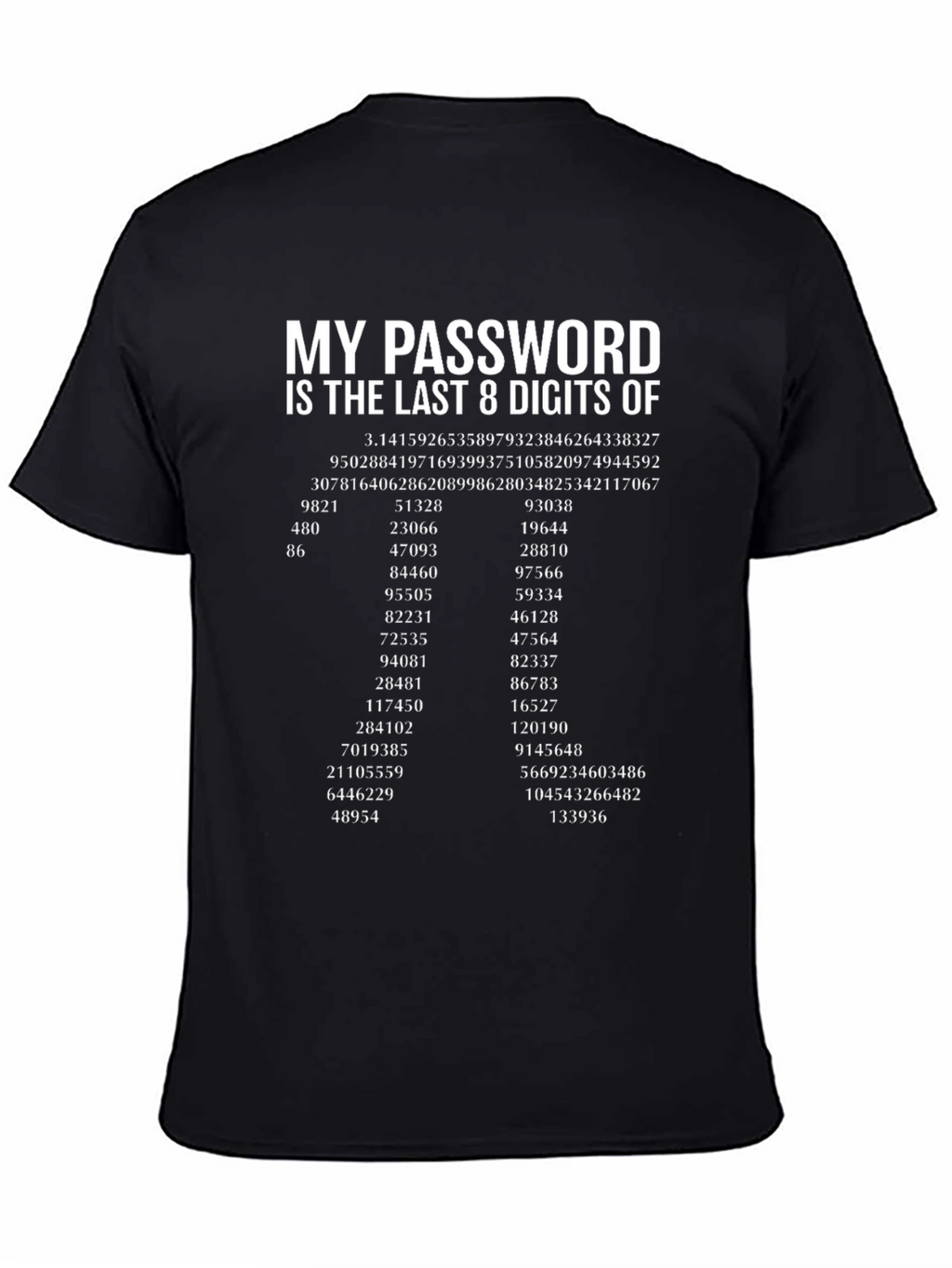 My Password Pi Funny Math T-Shirt