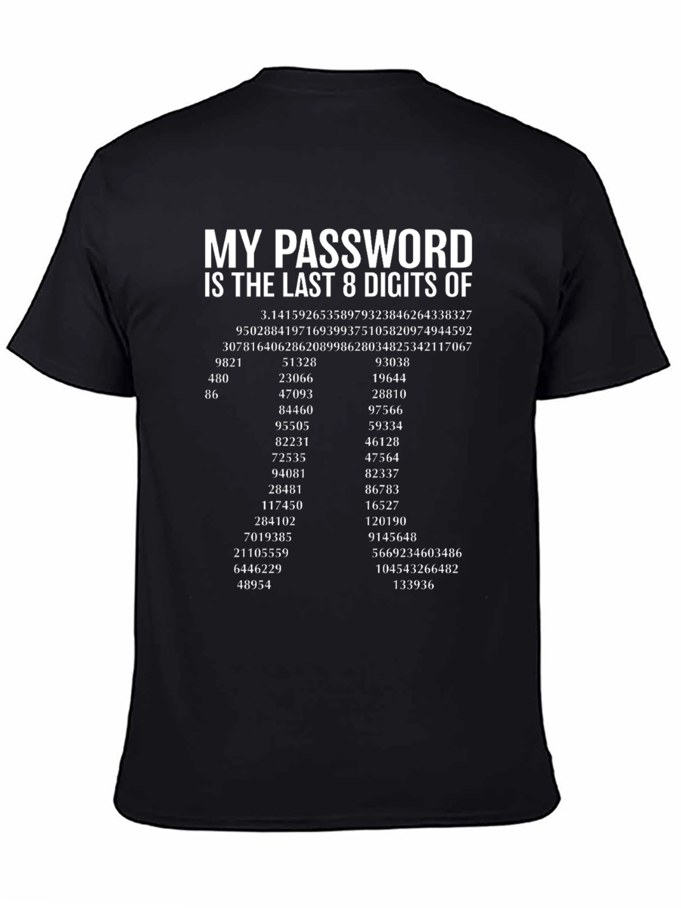 My Password Pi Funny Math T-Shirt