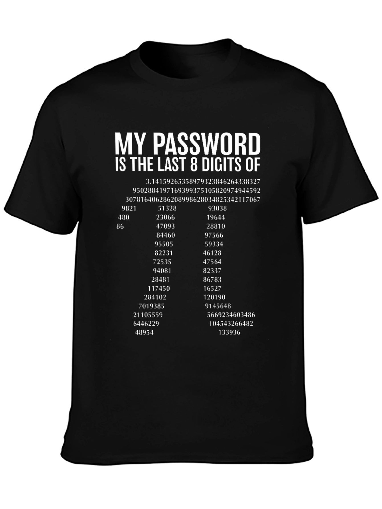 My Password Pi Funny Math T-Shirt