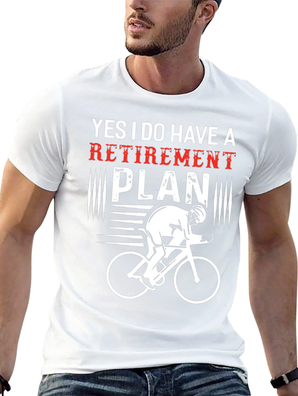 Funny Retirement Plan Cycling T-Shirt