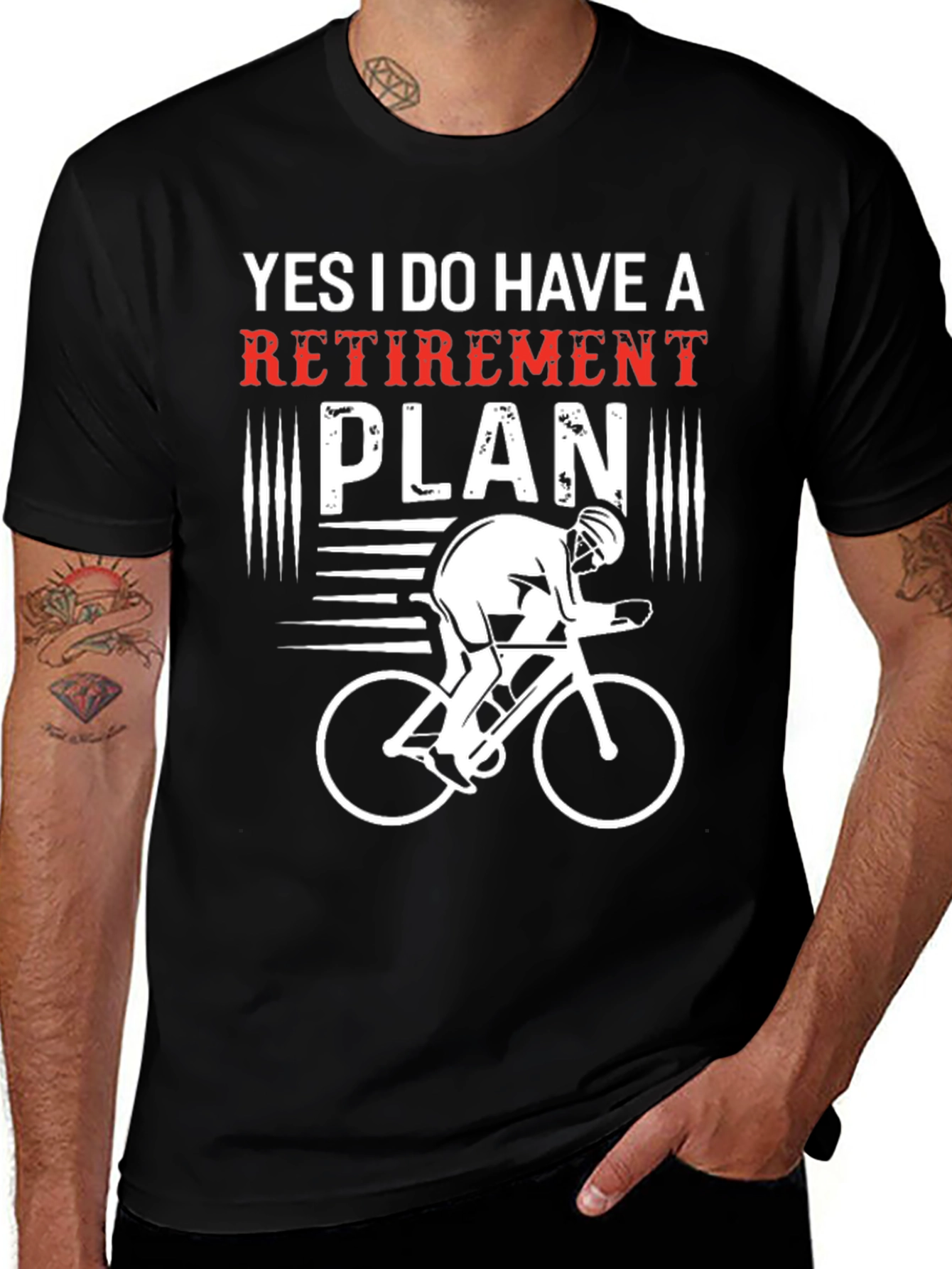 Funny Retirement Plan Cycling T-Shirt