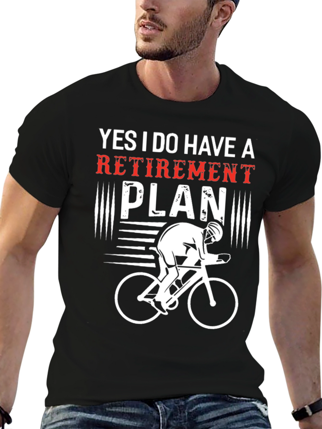 Funny Retirement Plan Cycling T-Shirt