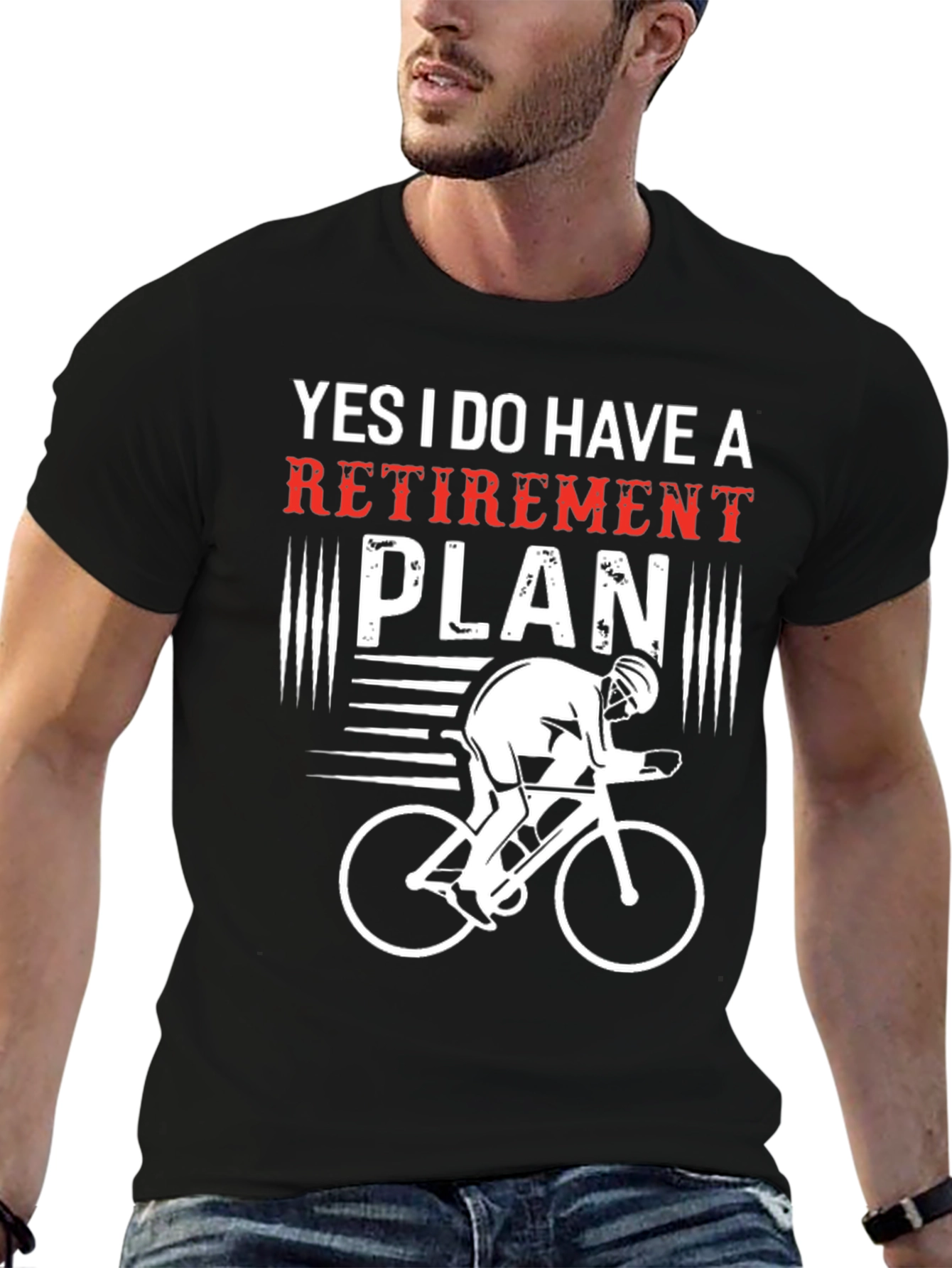 Funny Retirement Plan Cycling T-Shirt