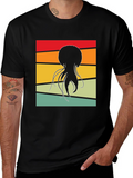 Retro Jellyfish Graphic Tee - Black