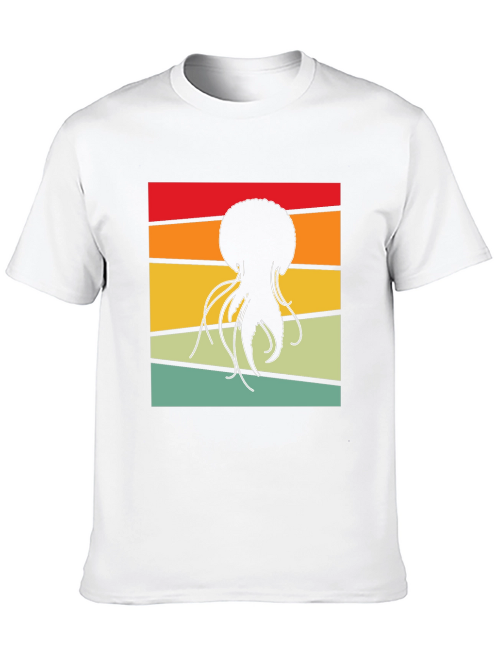 Retro Jellyfish Graphic Tee - Black