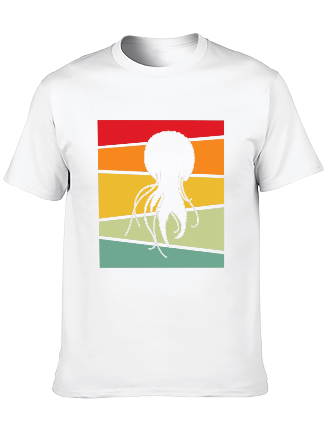 Retro Jellyfish Graphic Tee - Black