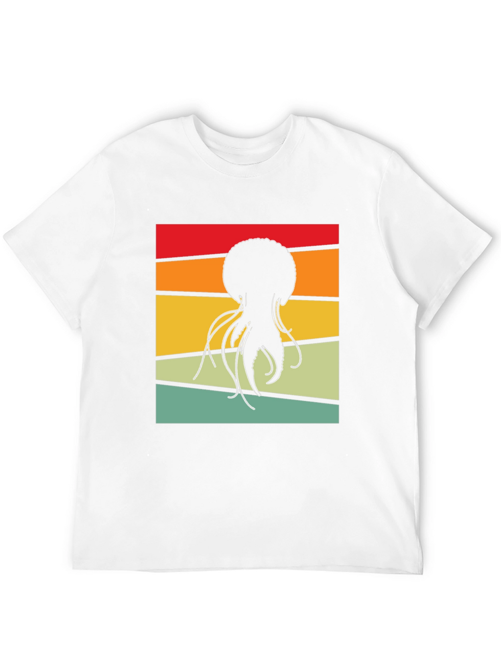 Retro Jellyfish Graphic Tee - Black