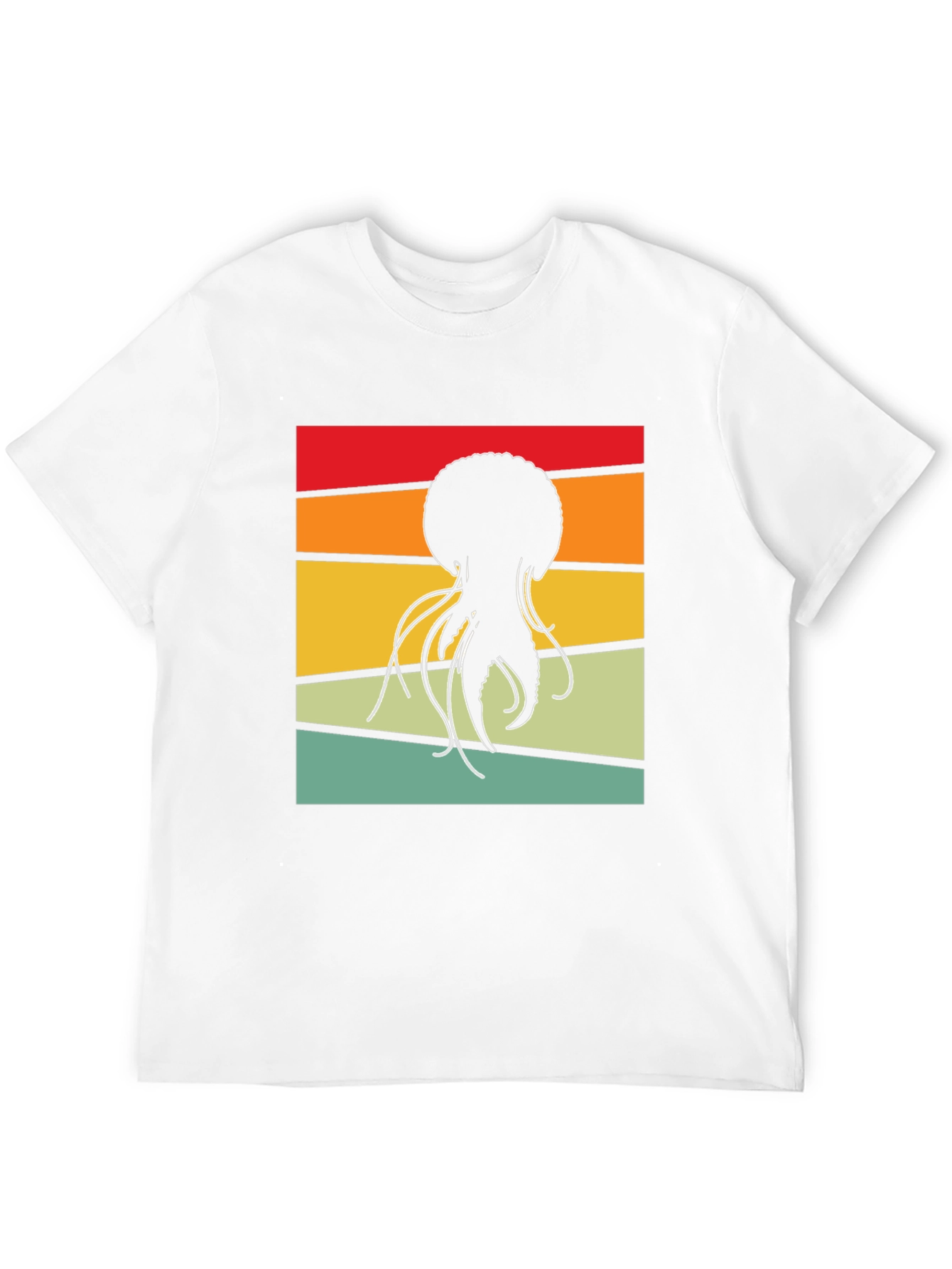 Retro Jellyfish Graphic Tee - Black