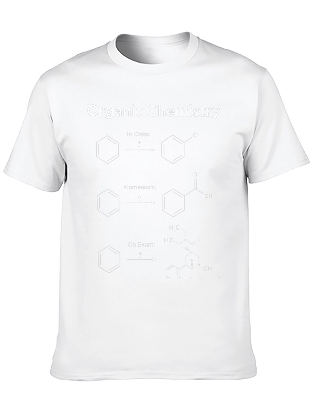 Organic Chemistry T-Shirt - Benzene Reactions