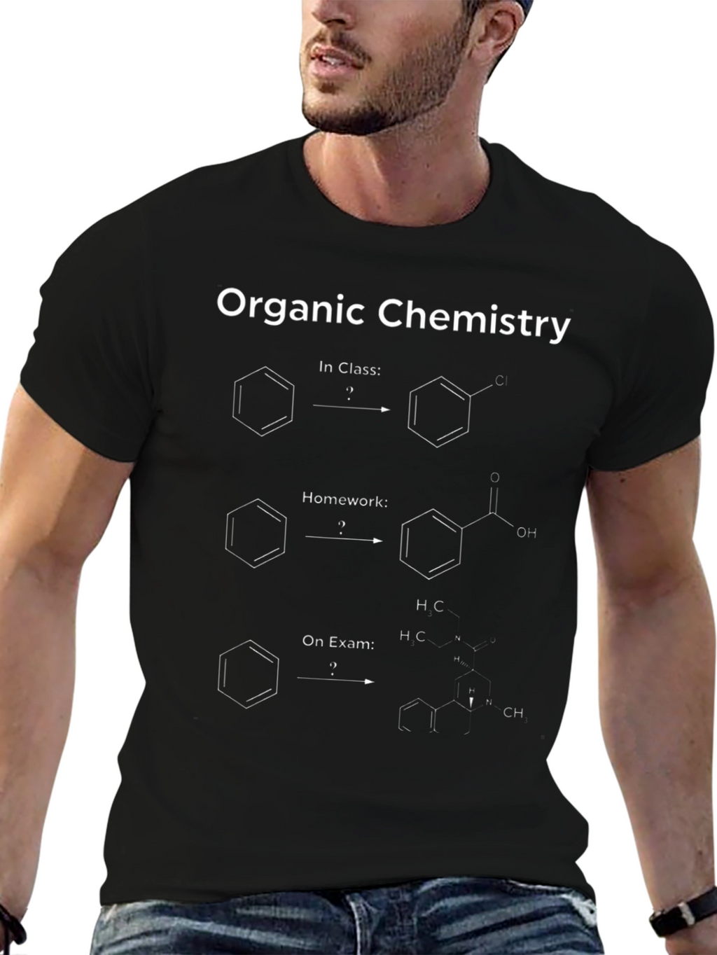 Organic Chemistry T-Shirt - Benzene Reactions