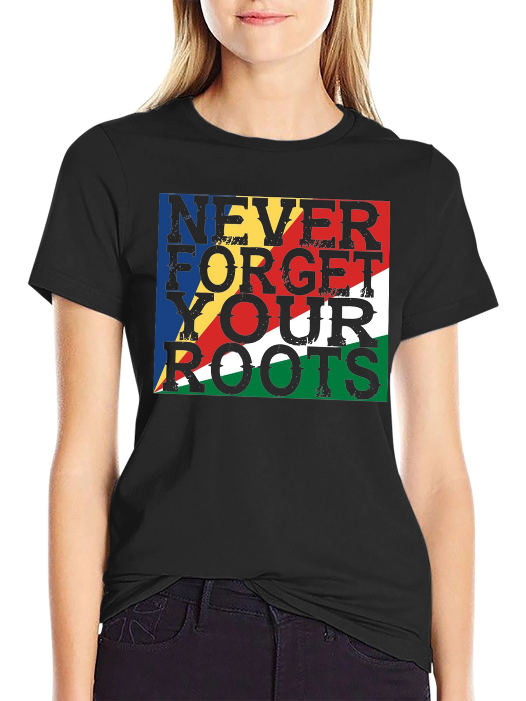 Never Forget Your Roots Seychelles Flag T-Shirt