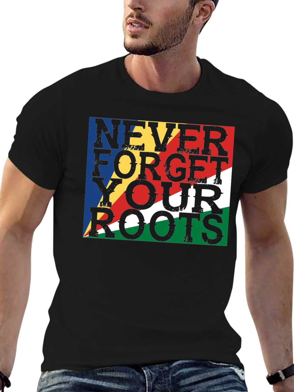 Never Forget Your Roots Seychelles Flag T-Shirt