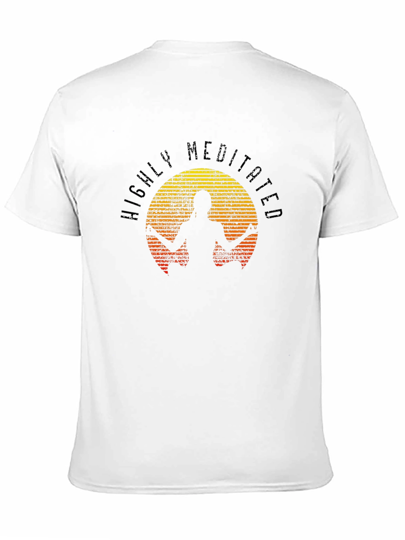 Highly Meditated Black Graphic T-Shirt