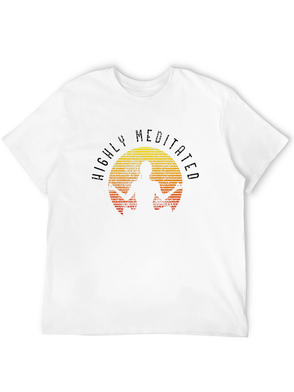 Highly Meditated Black Graphic T-Shirt