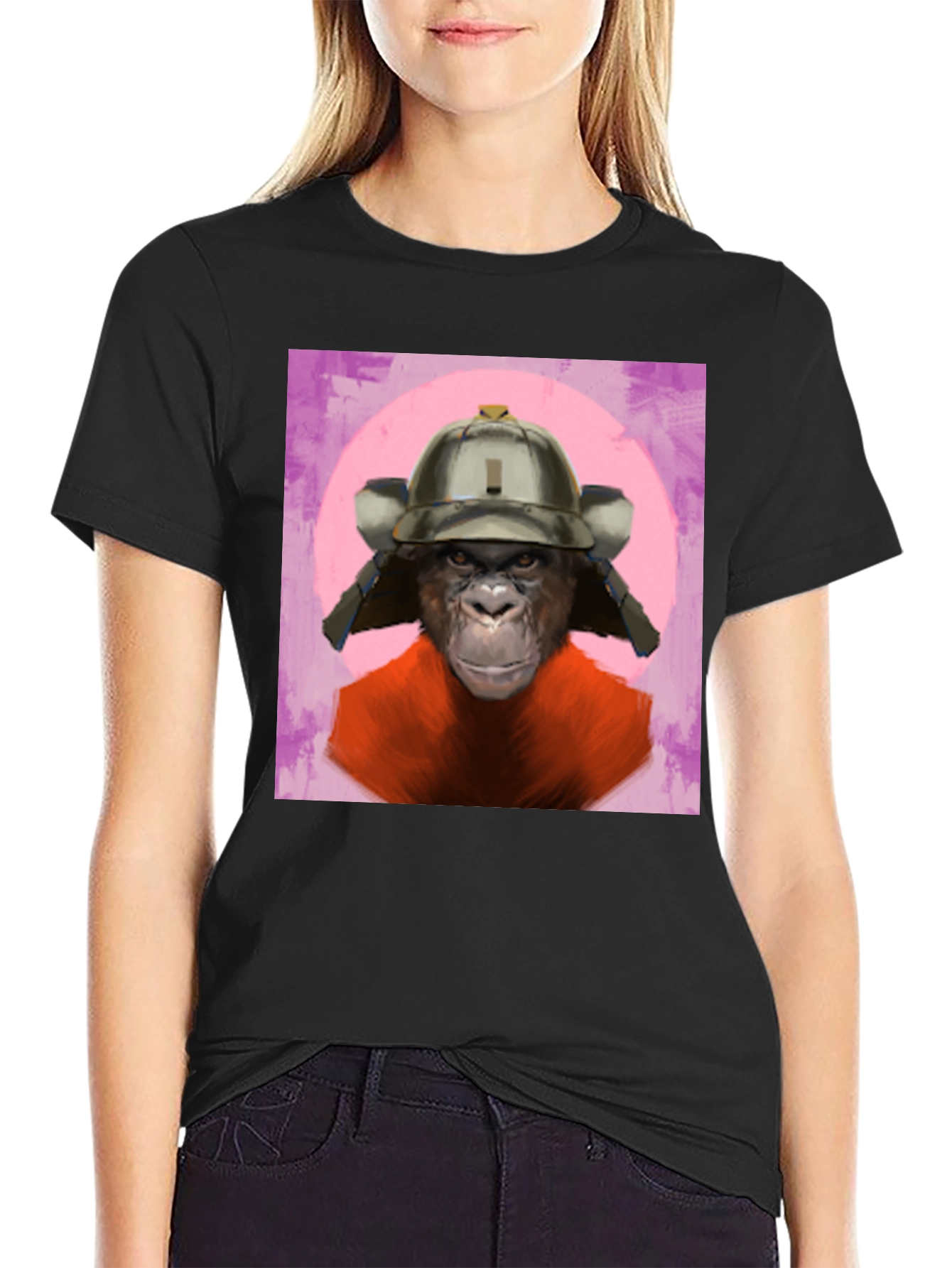 Samurai Ape Graphic Tee - Unique Design