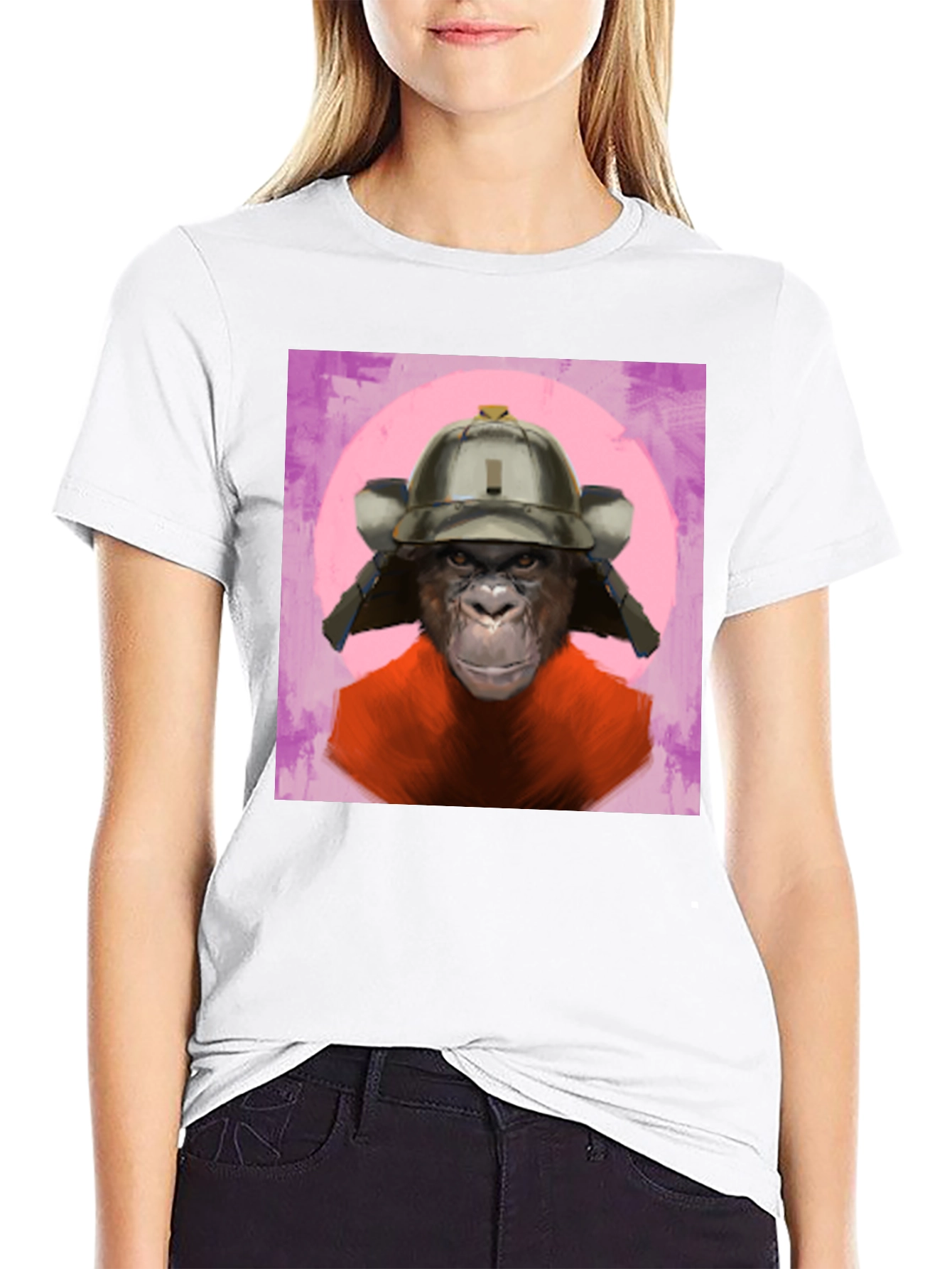 Samurai Ape Graphic Tee - Unique Design