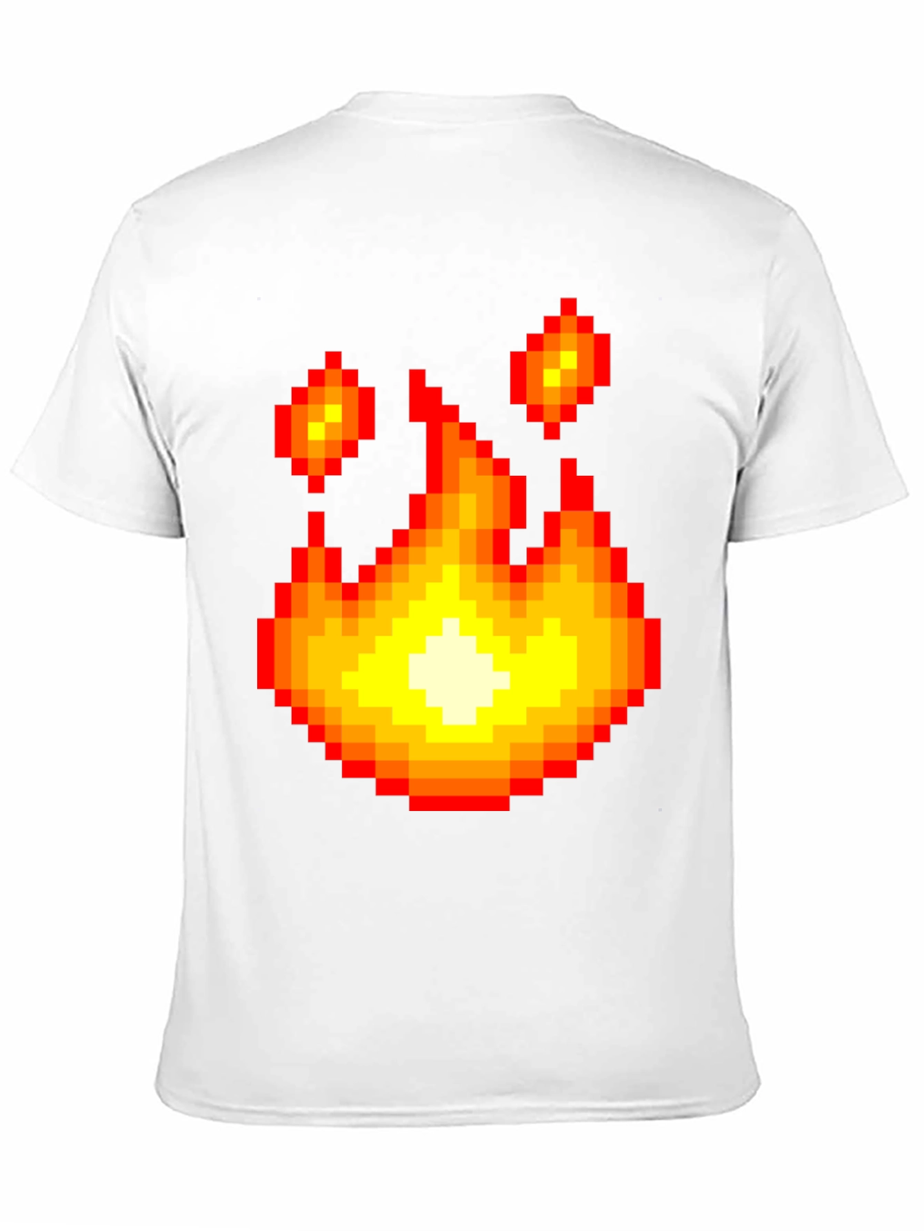 Pixel Fire Graphic Tee - Retro Gaming Style