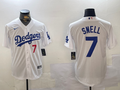 Men's Los Angeles Dodgers Blake Snell #7 White Replica Player Jerseys