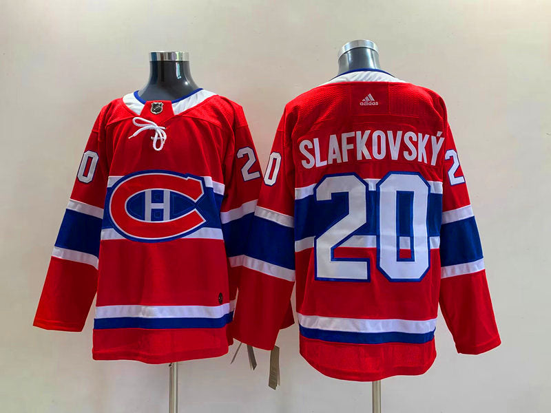 Men's Montreal Canadiens Juraj Slafkovsky #20 Red Player Jerseys