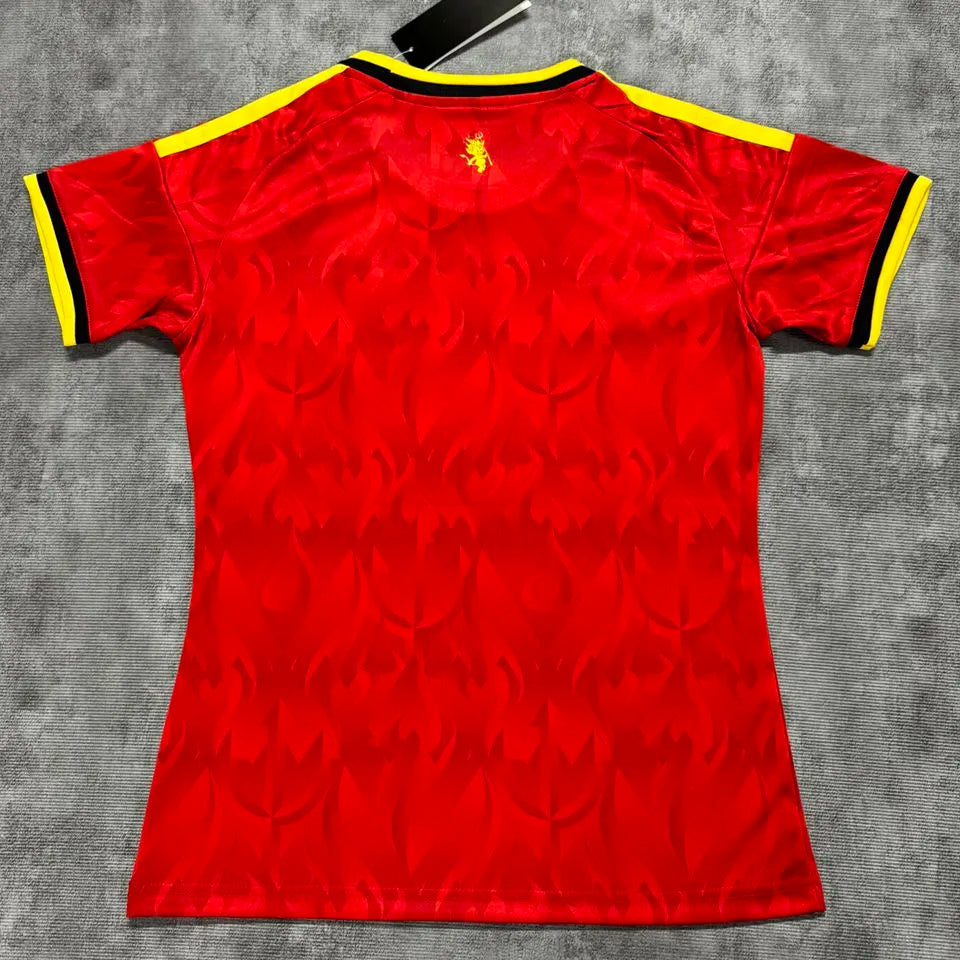 2026/27 Belgium Home Red Women Soccer Jersey 女 Back