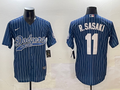 Men's Los Angeles Dodgers Roki Sasaki #11 Royal Team Game Jerseys