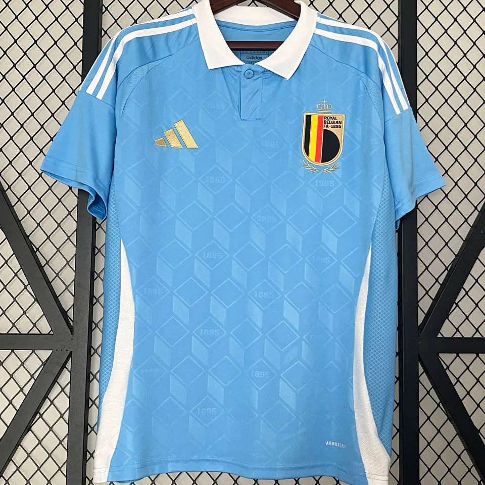 LUKAKU #10 Belgium Away Fans Soccer Jersey 2024/25 ★★ Detail 3