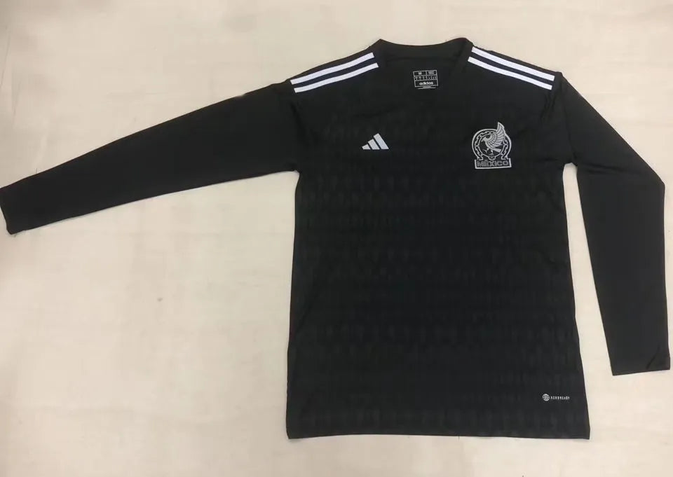 2022/23 Mexico Goalkeeper Black Long Sleeve Jersey Detail 1