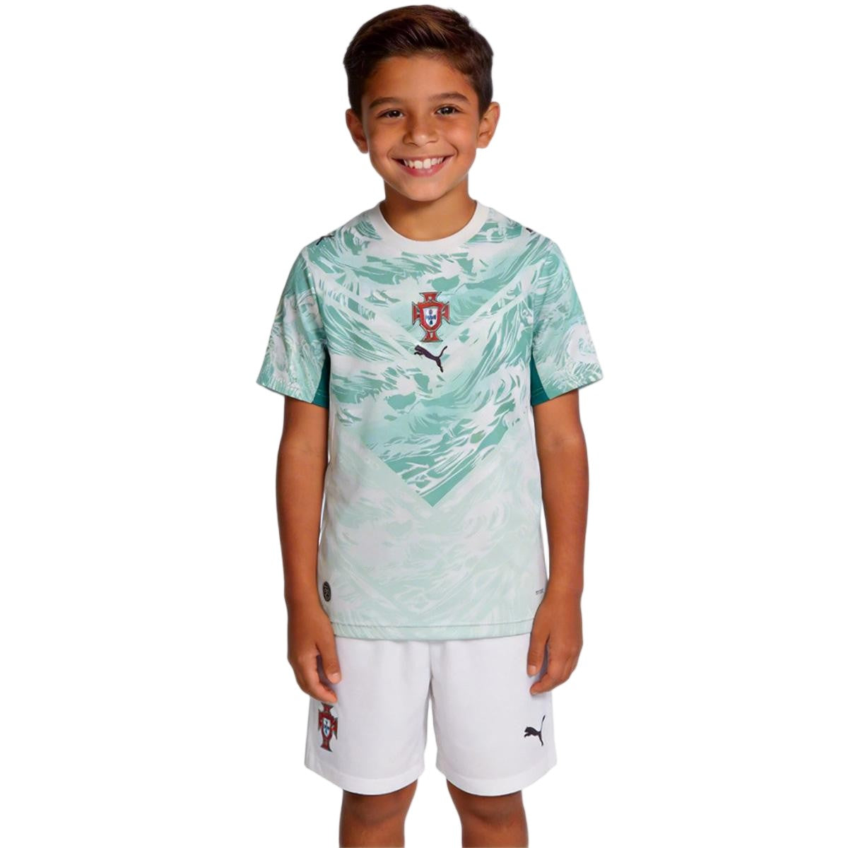 Kids Portugal Away Jersey Kit World Cup 2026 Front