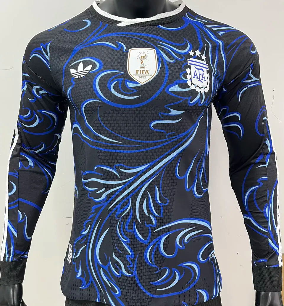 2026/27 Argentina Away Player Version Long Sleeve Soccer Jersey 长袖 Front