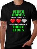 Video Games Ruined My Life Gamer T-Shirt