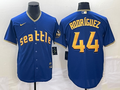 Men's Seattle Mariners Julio Rodriguez #44 Royal 2023 City Connect Replica Jerseys
