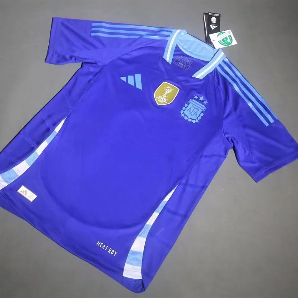 2024/25 Argentina Away Blue Player Version Jersey (Have FlFA World Champion 2022 有胸前章) Detail 2