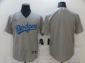 Men's Los Angeles Dodgers Gray Replica Blank Jerseys