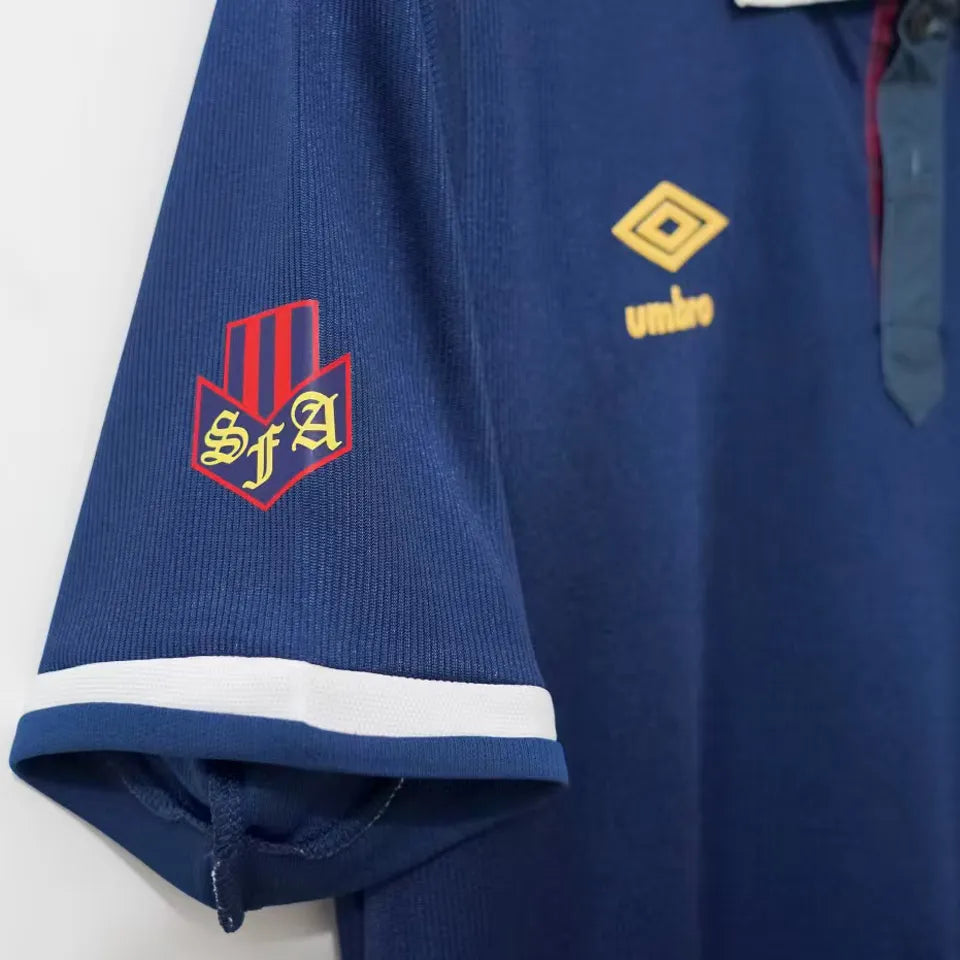 1988/1991 Scotland Home Retro Soccer Jersey Detail 2