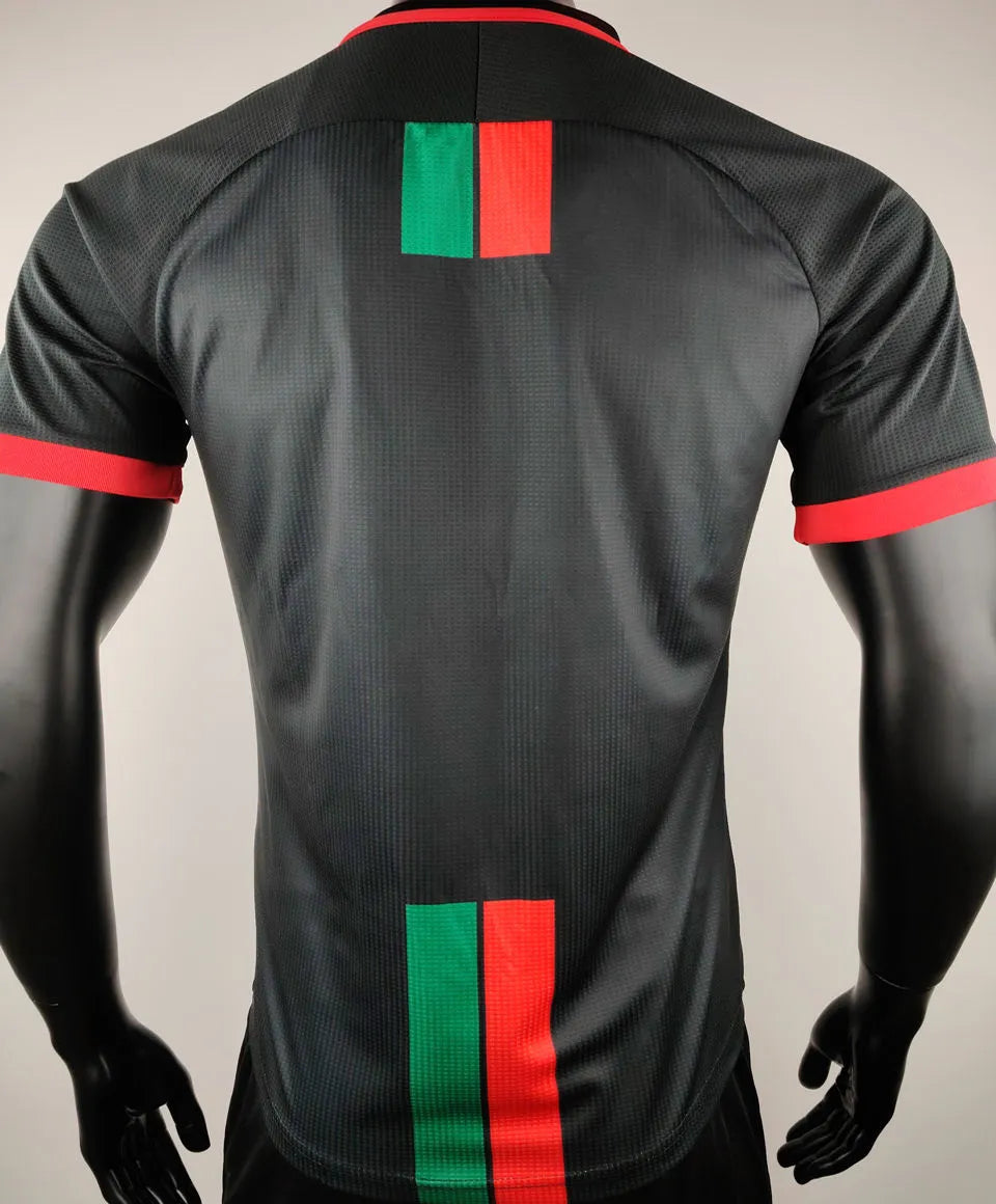 2024/25 Palestine Black Player Version Soccer Jersey 英文版 Back