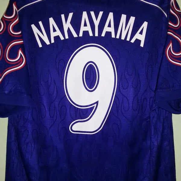 1998 Japan Home Blue Retro Soccer Jersey Detail 4